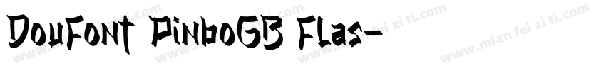 DouFont PinboGB Flas字体转换